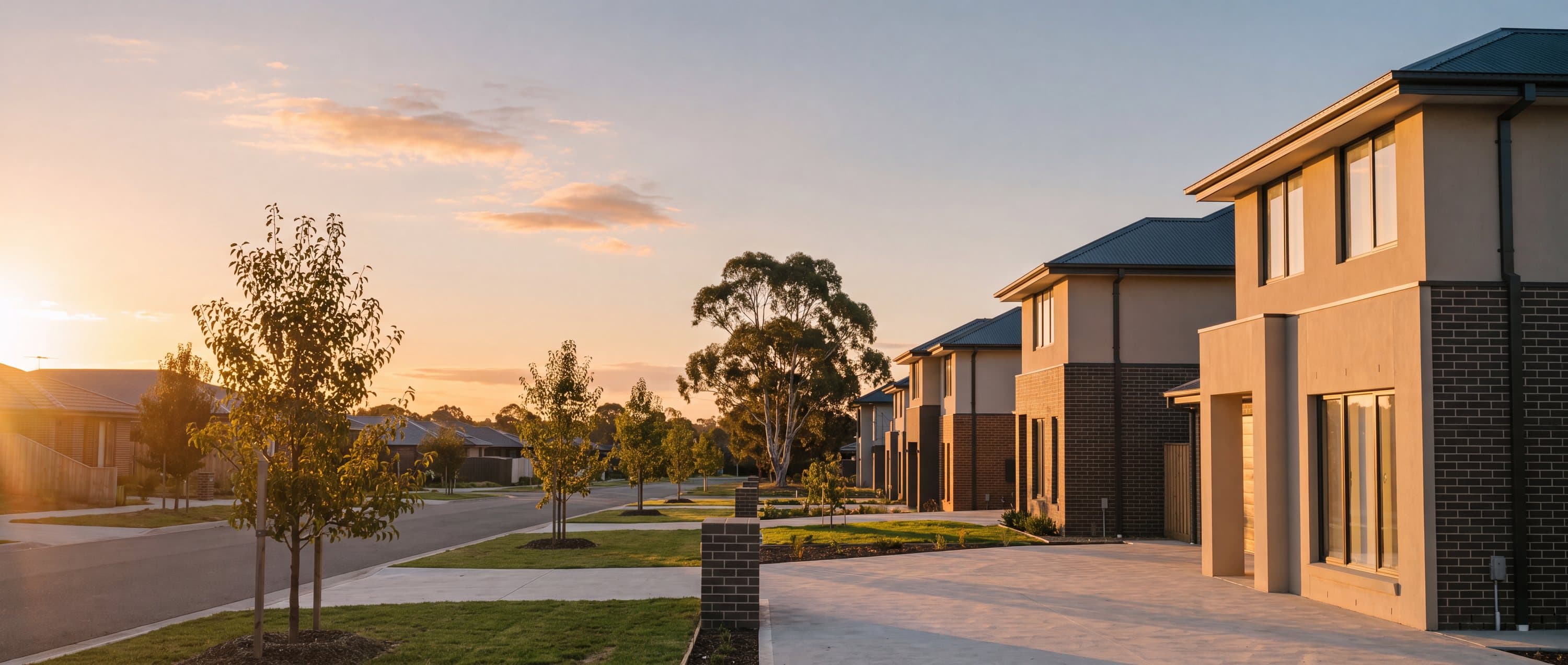 An established Cranbourne street with grown trees and deep front gardens
